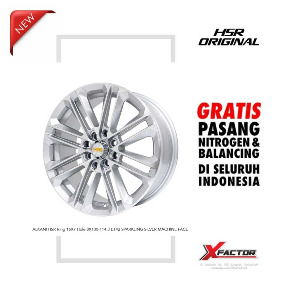VELG MOBIL R16 HSR ALKANI HSR R16X7 H 4X100 - 4X114,3 ET42