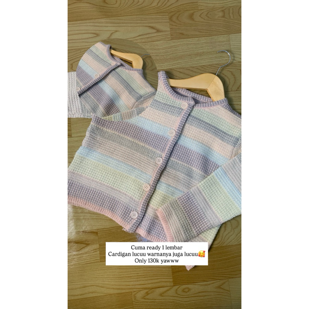[Ainal_Hijab] Cardigan lucu warna pastel cardigan korean style