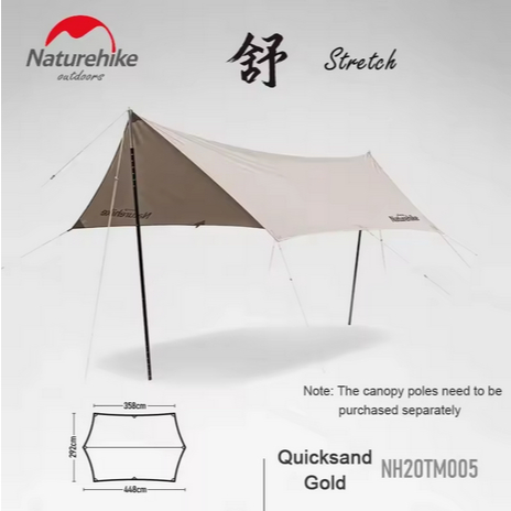 FLYSHEET COTTON HEXAGONAL CANOPY NATUREHIKE NH20TM005
