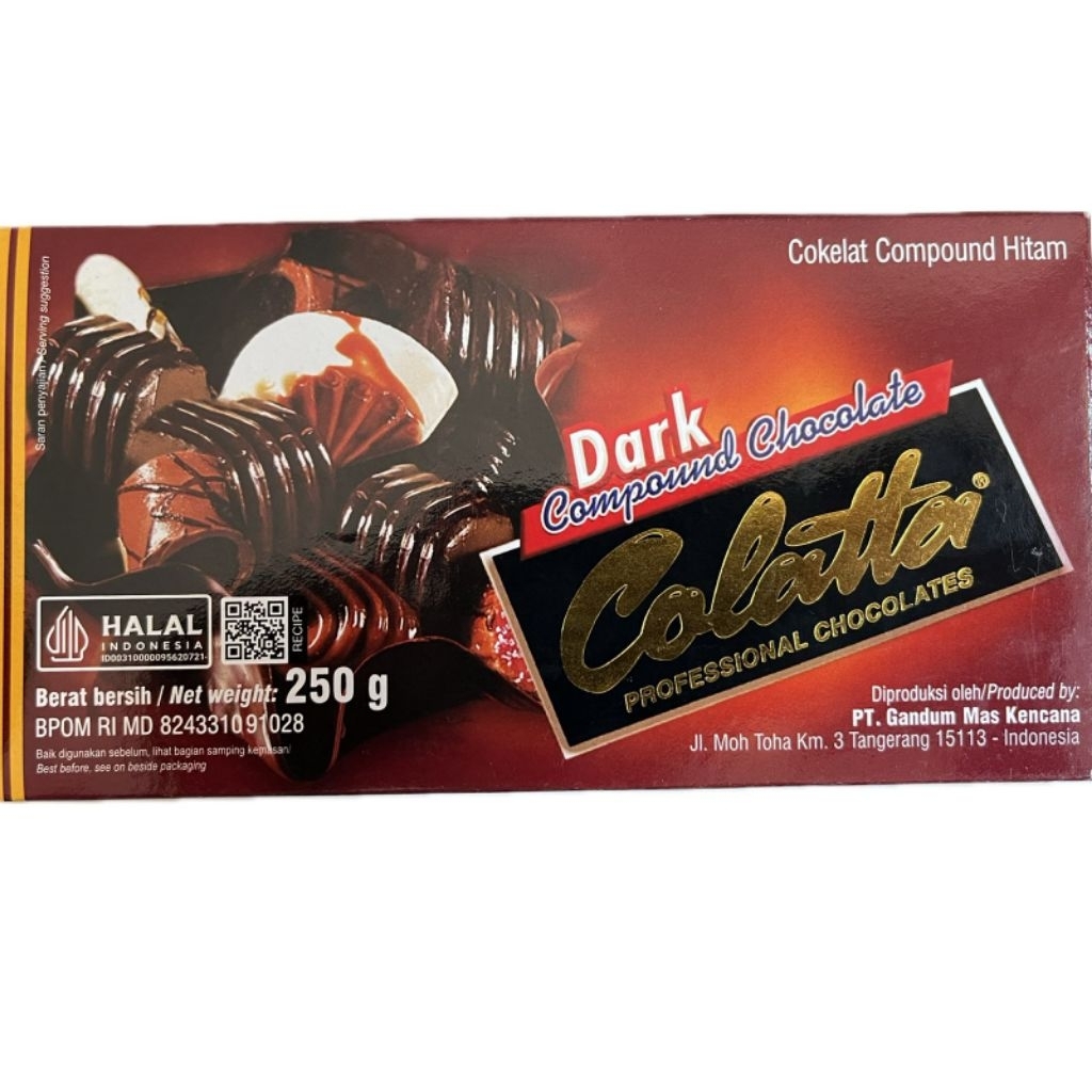 

COLLATA DARK COMPOUND CHOCOLATE 250G