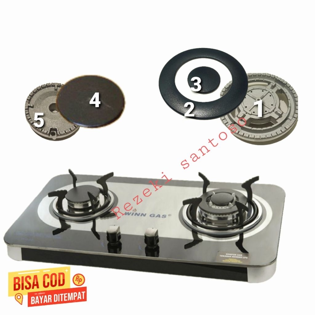 Burner Kompor Kaca winn Gas w -888 . Burner Kompor Gas Winn Kaca w 888