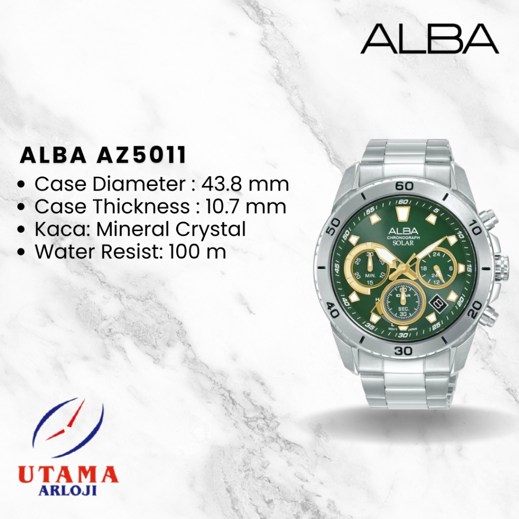 ALBA Active AZ5011 Solar Series Jam Tangan Pria