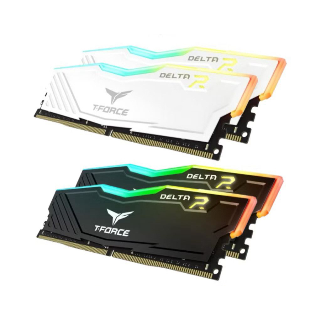 TEAM T-Force Delta RGB (2X32) PC-3600 64GB DDR4 kit 3600MHz - White