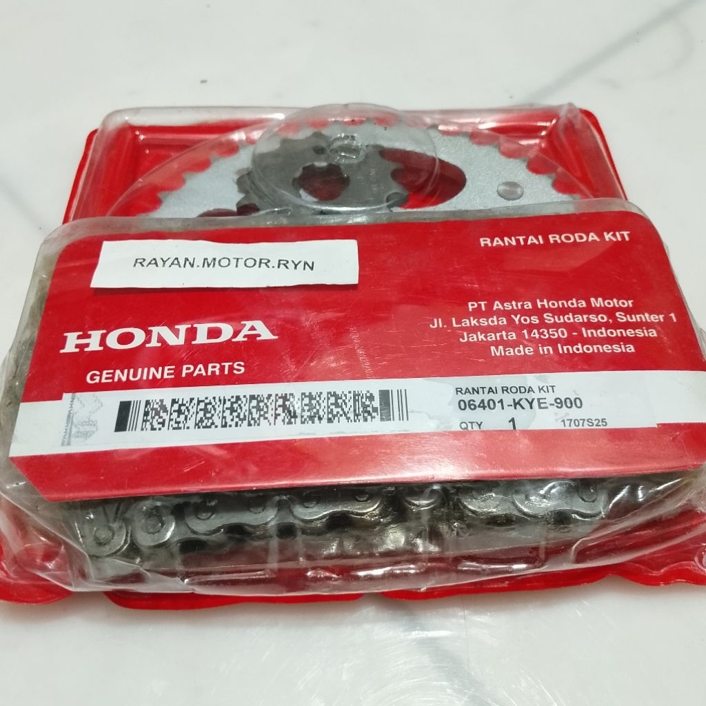 PAKET GEAR SET MEGAPRO GEAR SET MEGAPRO NEW MEGAPRO NEW VERZA 150 SONIC 150 ORI AHM