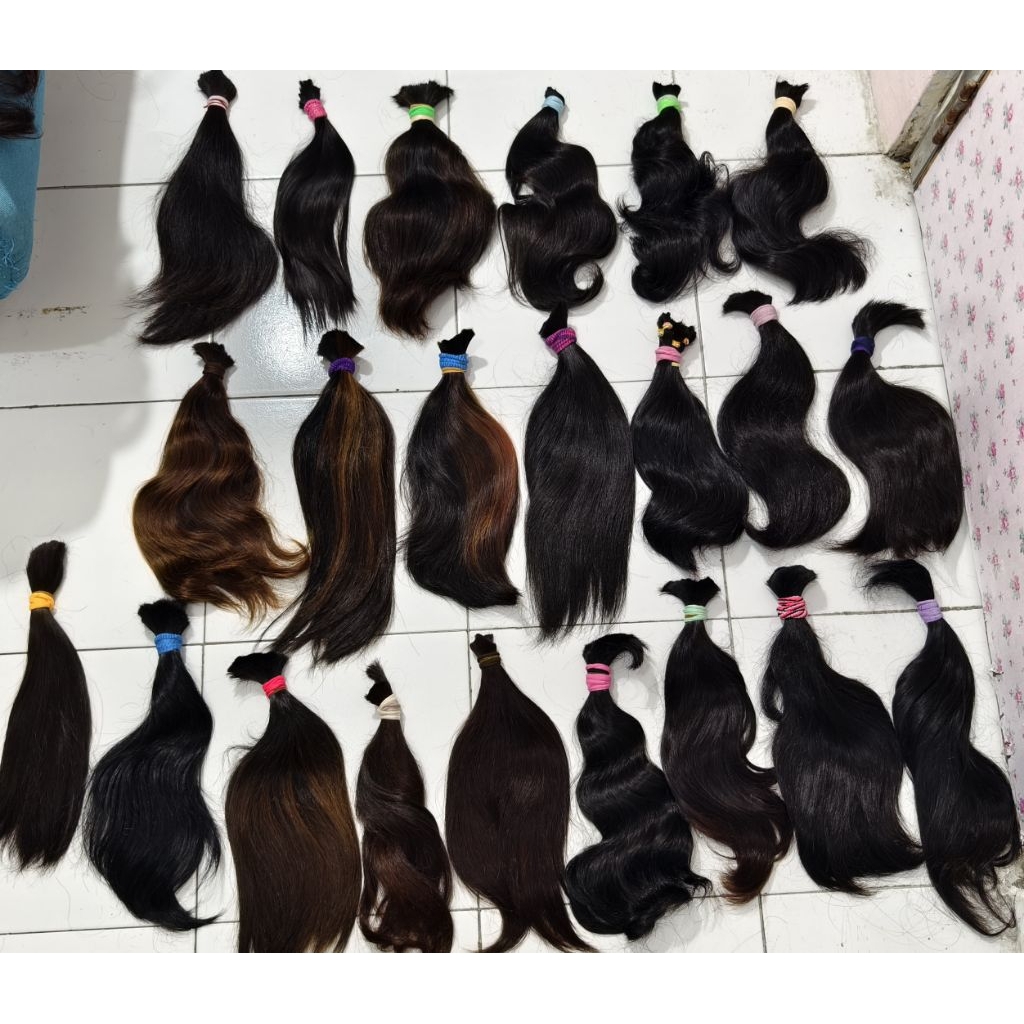 potongan rambut wanita asli ukuran 40cm