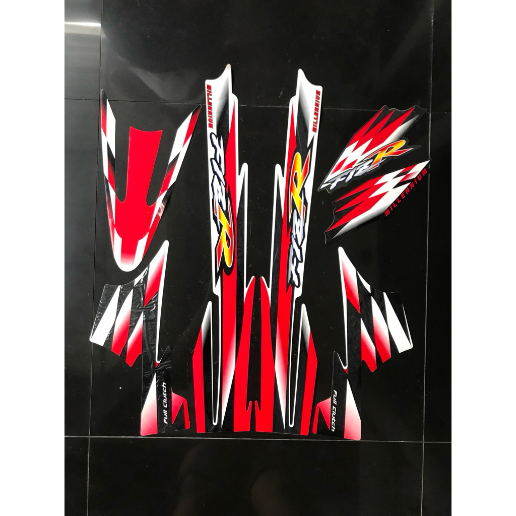 STRIPING STIKER FIZ R MILLENIUM PUTIH MERAH