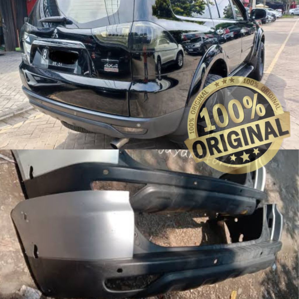 bumper bemper belakang Mitsubishi Pajero lama 2010 2011 2012 2014 2015  belakang original copotan
