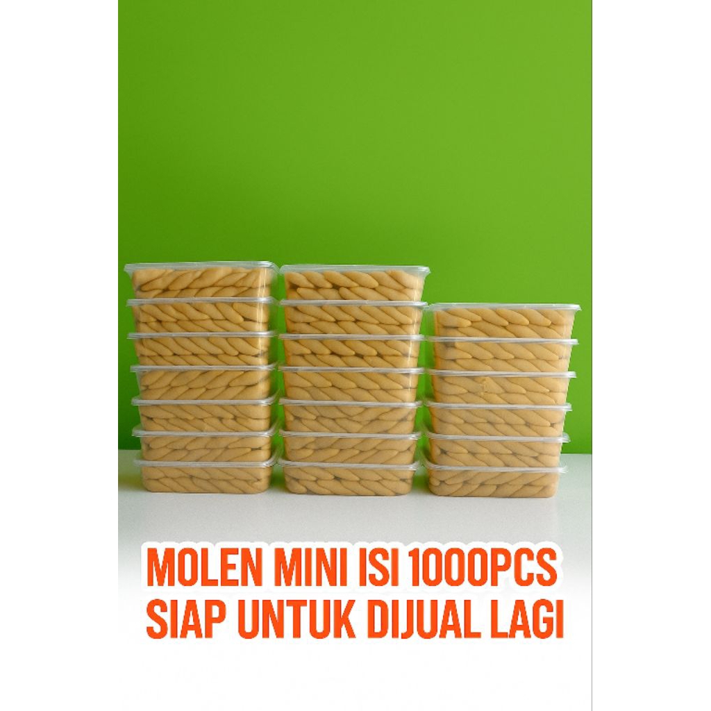 

Molen Mini 1000pcs – Camilan Renyah Manis Cocok untuk Jual Lagi