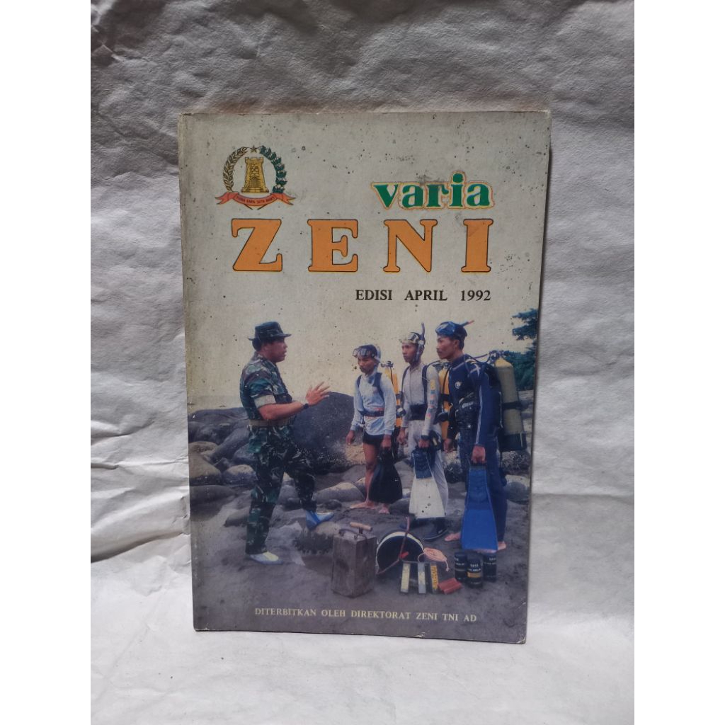 majalah varia zeni edisi april 1992, oleh direktorat zeni TNI AD