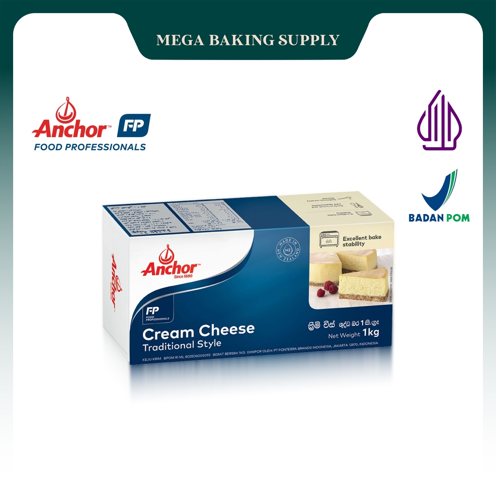 

Anchor Cream Cheese 1 kg | Mega Baking Supply
