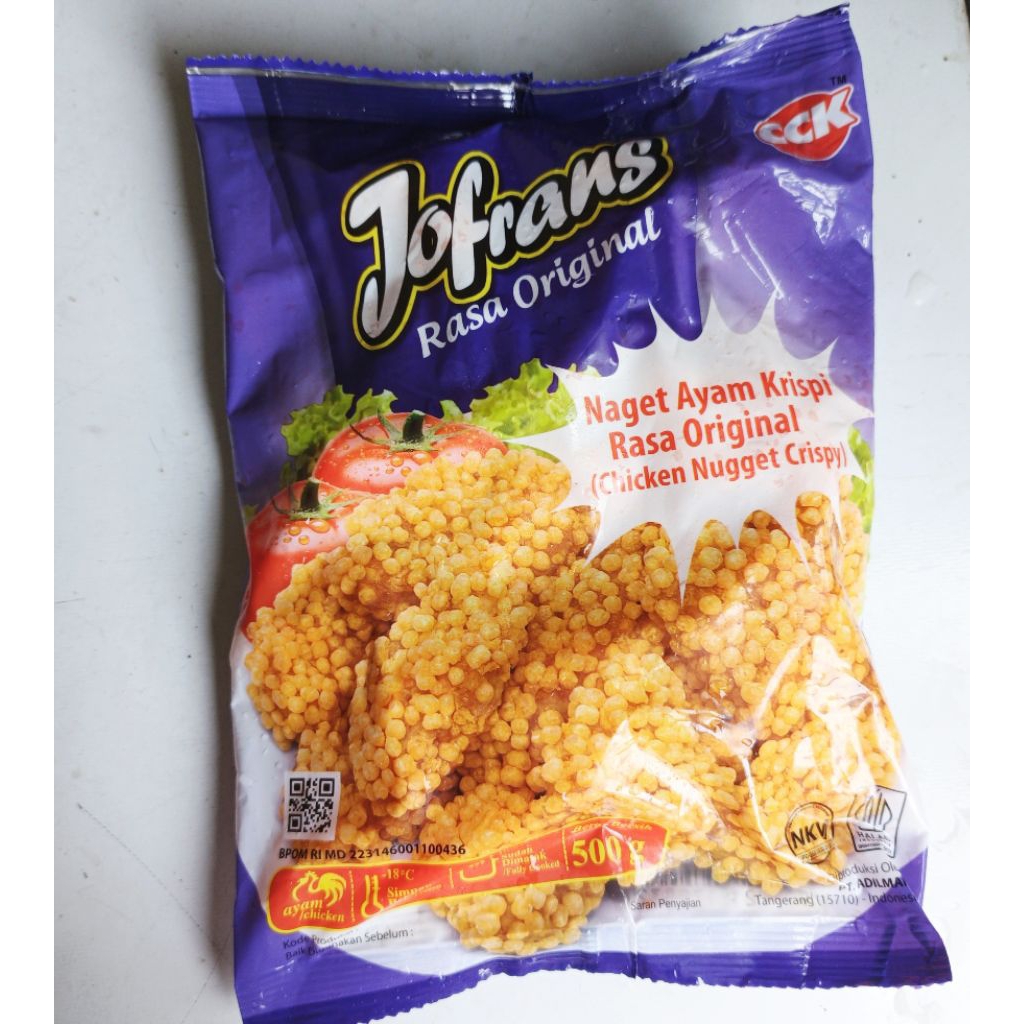 

Jofrans Crispy 500gr nugget naget bubble gum