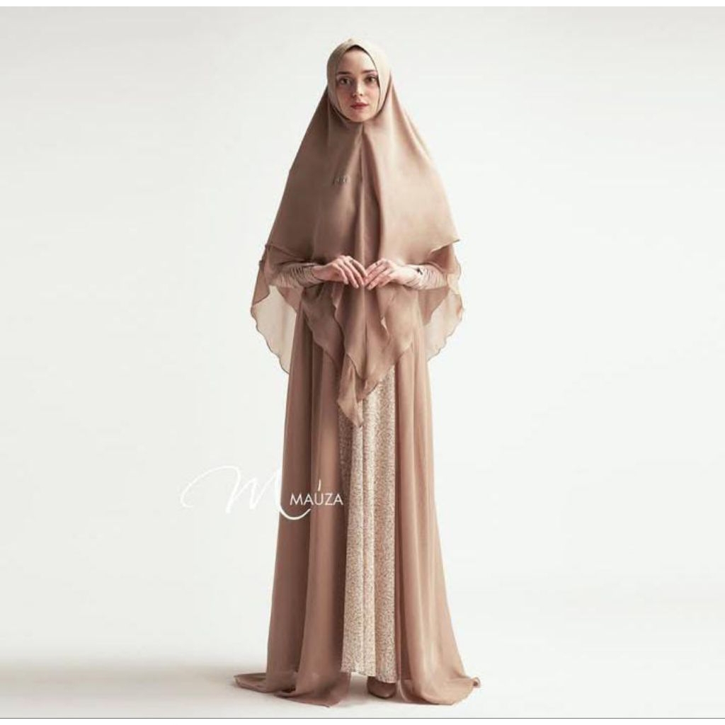 Gamis Mauza Syari | Dress Adair Cream by Mauza Syari
