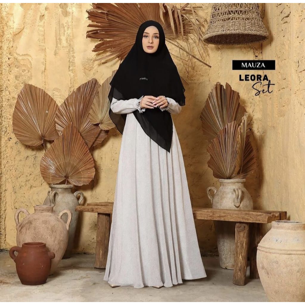 Gamis Leora By Mauza Syari / Dress M Leora Mauza / Gamis Mauza Leora