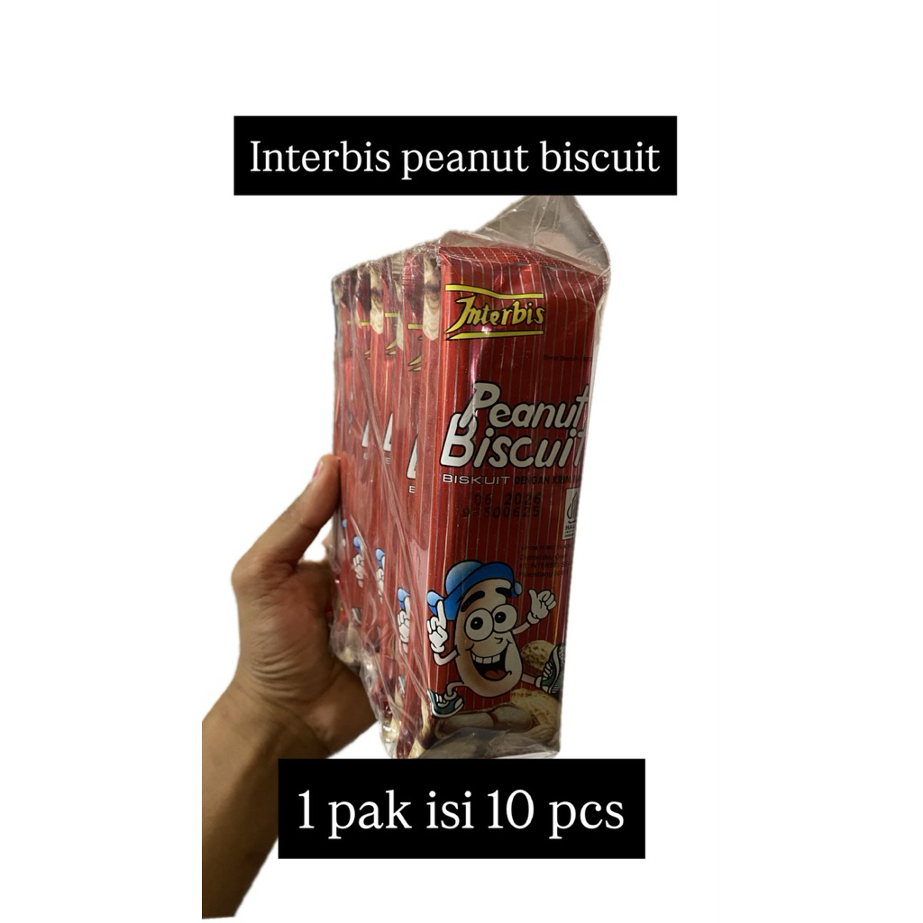 

Interbis peanut biscuit 1 pak isi 10pcs