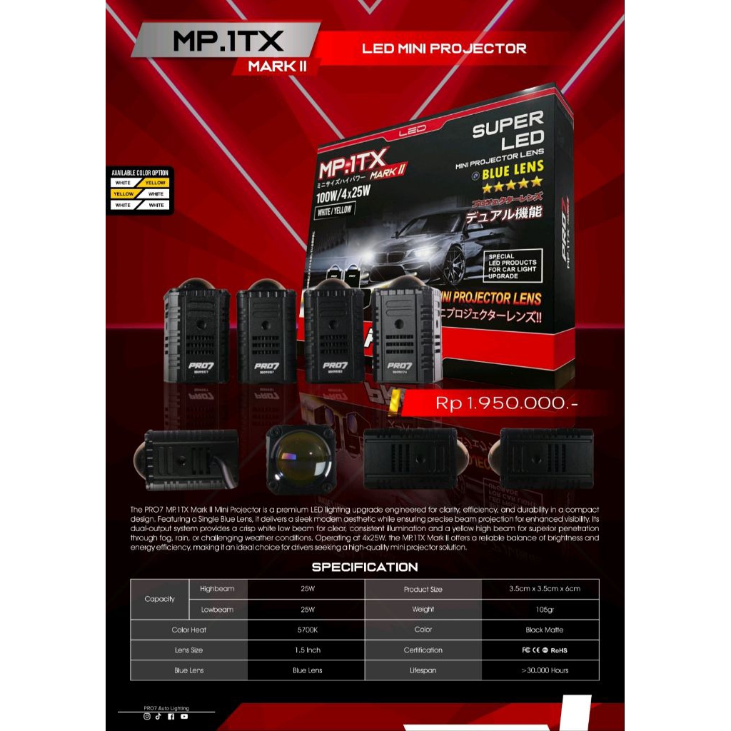 Mini Projie PRO7 MP1TX