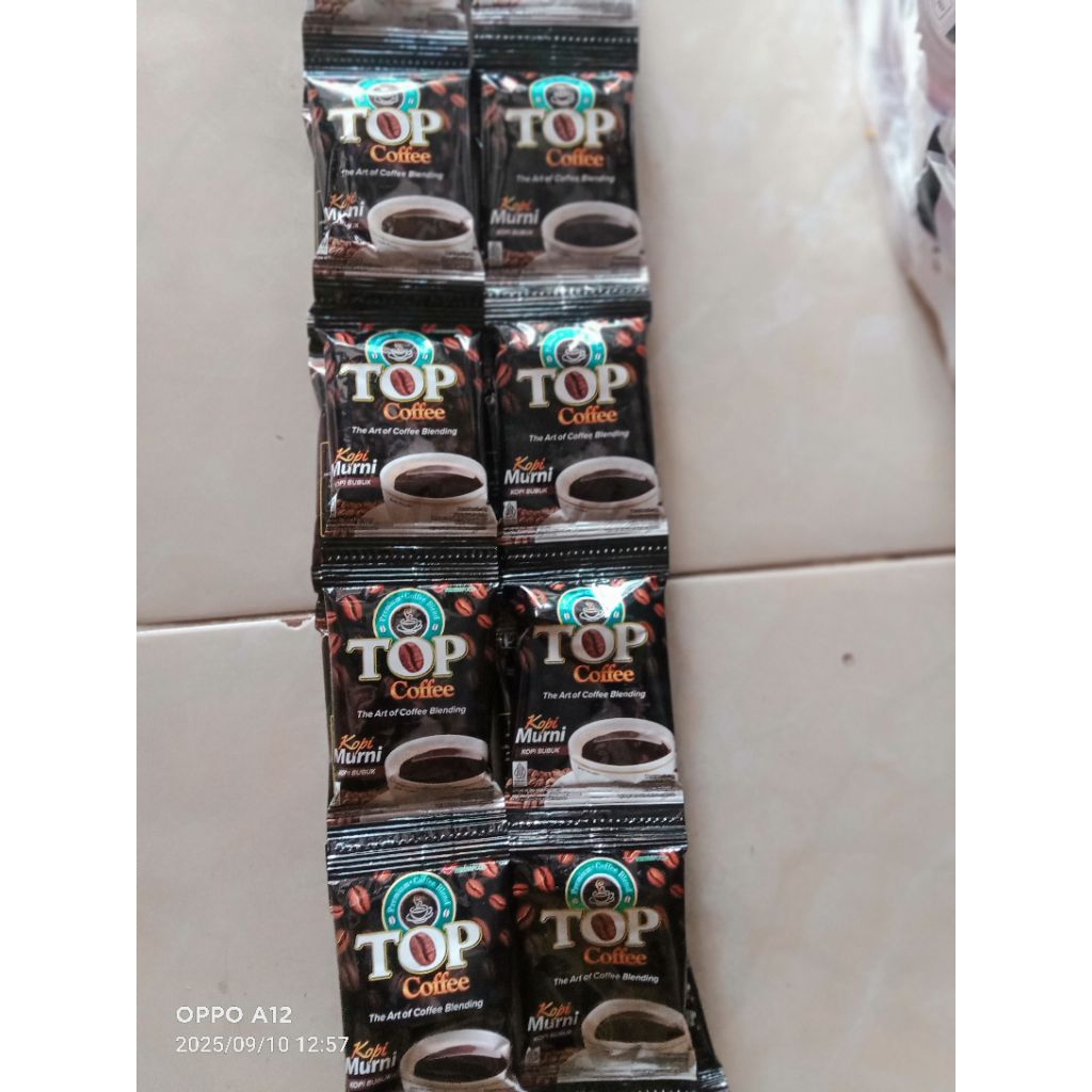 

TOP kopi murni 7gr paket 2 renceng
