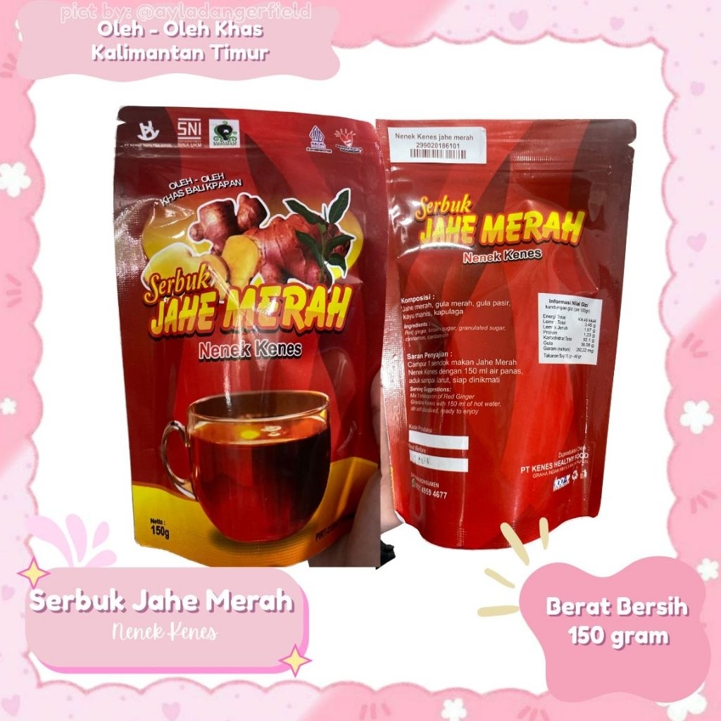

Serbuk Jahe Merah Nenek Kenes 150gram (Oleh-oleh Khas Samarinda)