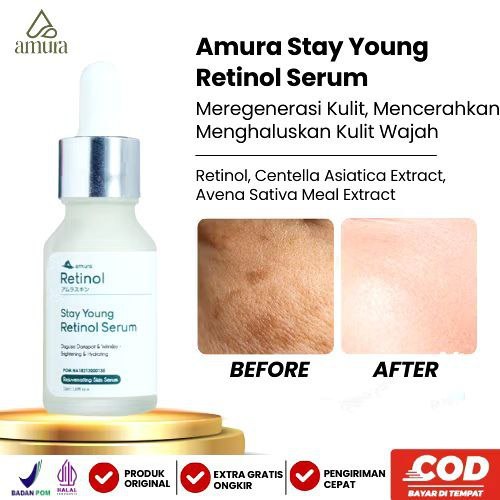 Amura Retinol Serum Atasi Flek Hitam & Kerutan Skincare Anti Aging