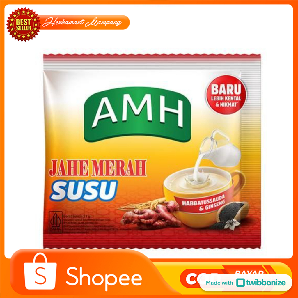 

Susu Jahe Merah AMH plus Ginseng isi 10 sachet