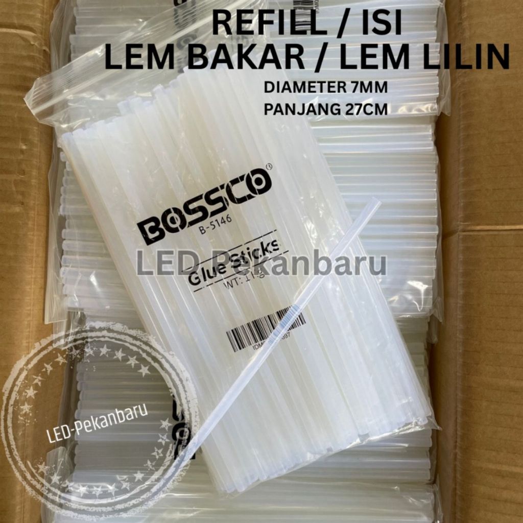 

LEM BAKAR 1KG / 1 KANTONG DIAMETER 7MM PANJANG 27CM LEM LILIN TEMBAK KECIL