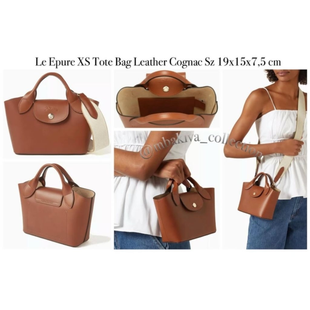 Le Epure XS Tote Bag Leather Cognac