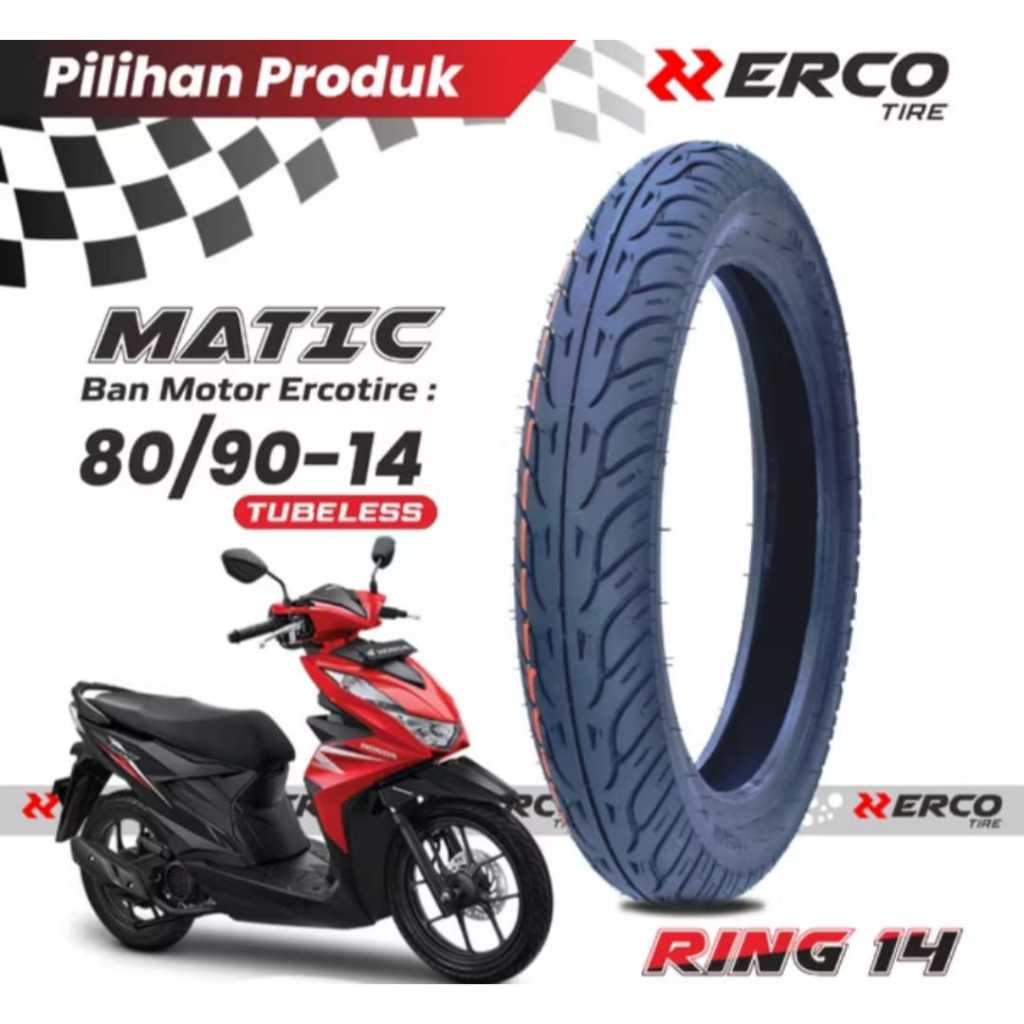 ORIGINAL & BARU BAN ERCO TUBELESS RING 12, 13, DAN 14