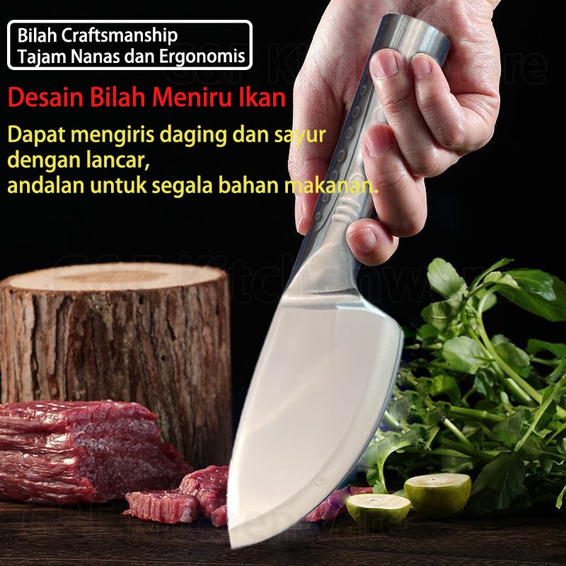 Oita Pisau Dapur Setengah Lingkaran / Pisau ikan