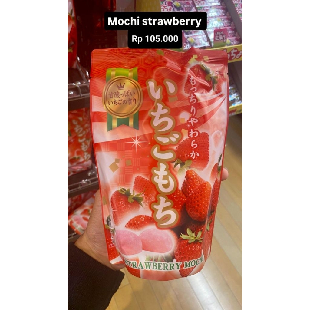 

Mochi Strawberry Cemilan Khas Jepang Kue Snack Import Donki Original Handcarry Jastip Jepang Makanan Ringan
