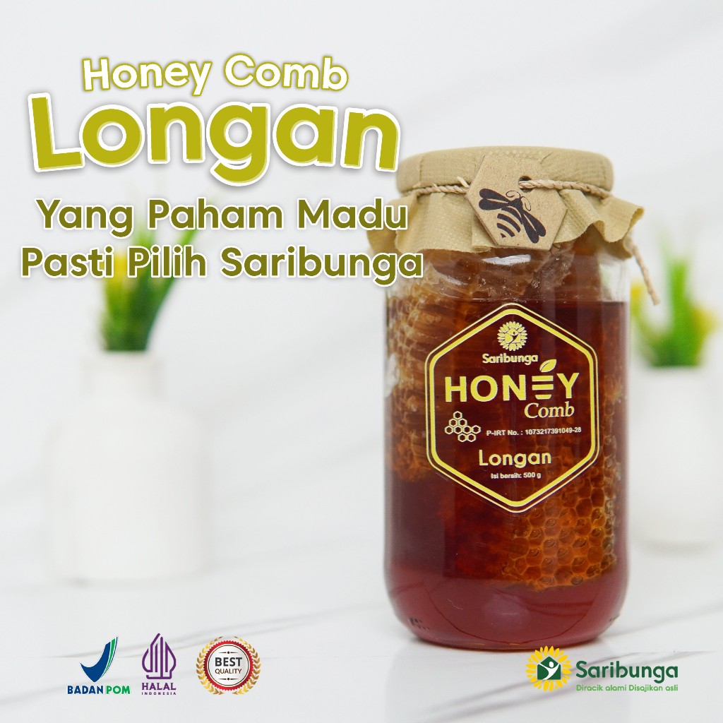 

HONEY COMB LONGAN Grade A+ Premium 500gr - Pure Natural Raw Honey - Honey - Madu Honey - Raw Honey