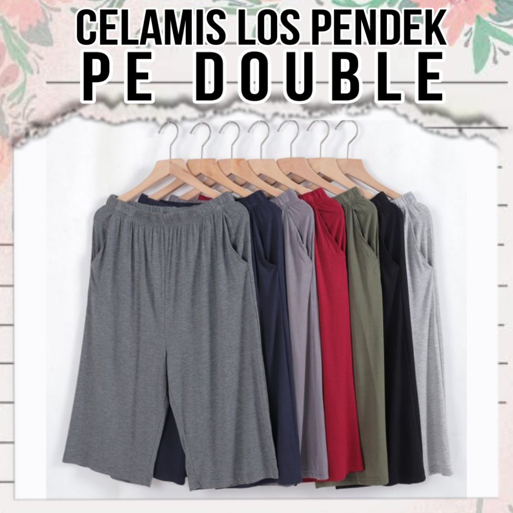 celamis celana pendek pe double premium tebal adem Daleman gamis