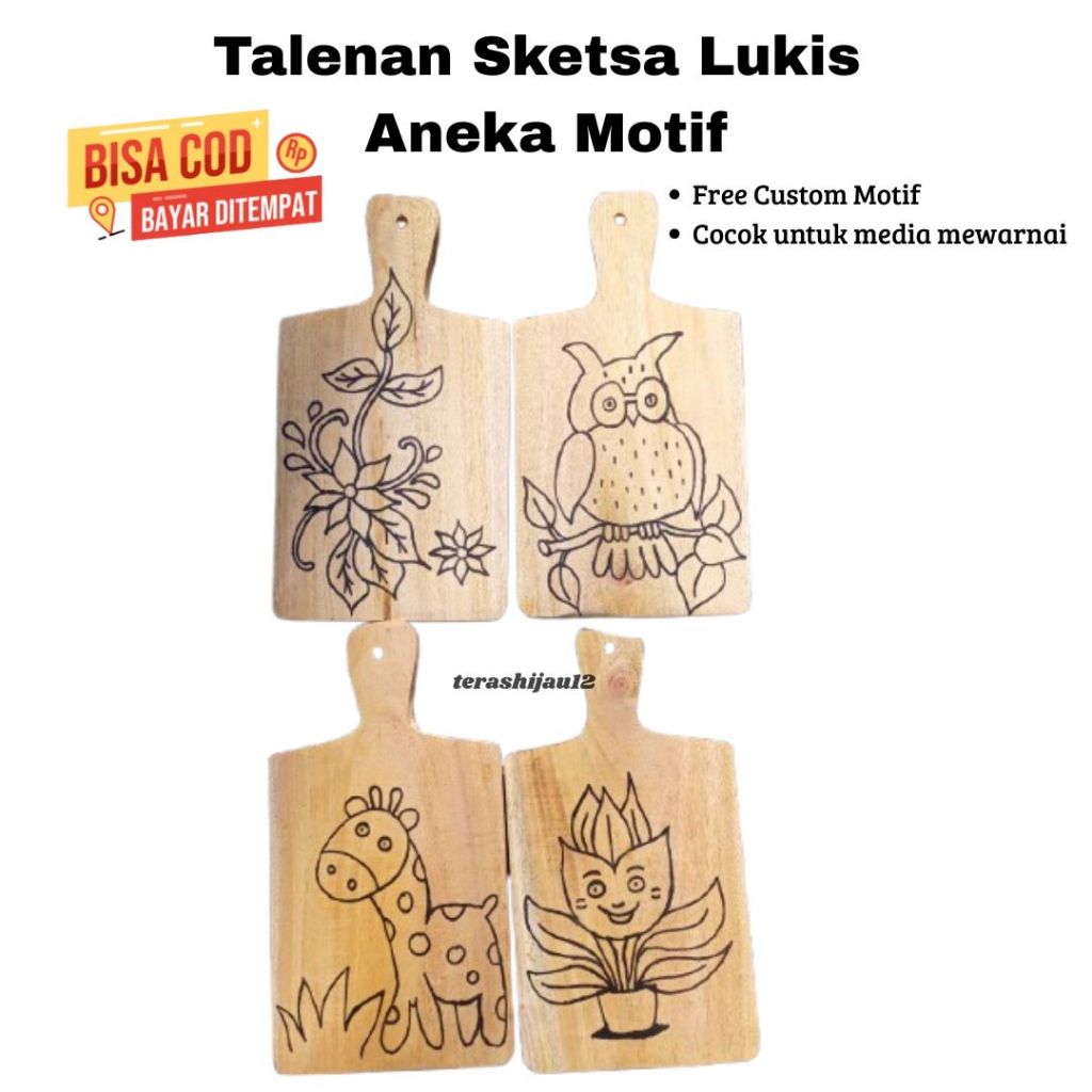TALENAN Sketch Gambar Bahan Prakarya untuk Anak TK Desain Bagus