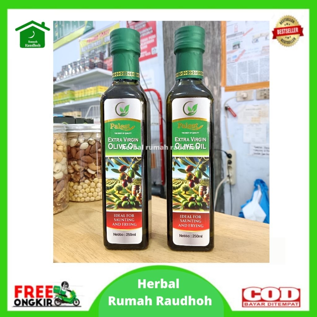 

MINYAK ZAITUN PALESTIN EXTRA VIRGIN OLIVE OIL 250 ML - IDEAL FOR SAUTEING AND FRYING