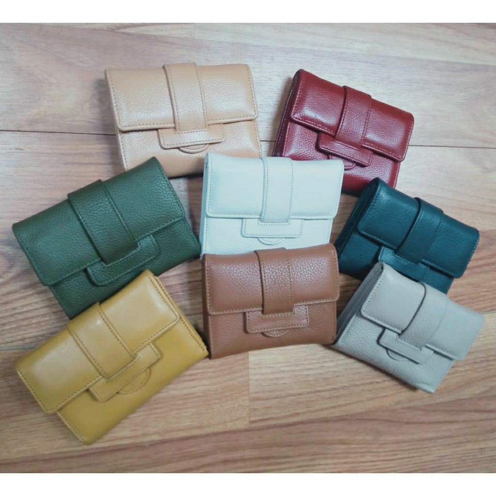 [PAPARILLO] DOMPET KULIT  ASLI/DOMPET LIPAT WANITA KULIT /DOMPET KULIT MURAH/DOMPET KULIT MINI/DOMPE