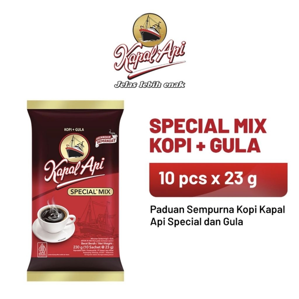 

Kapal api special mix 10 x 23gram