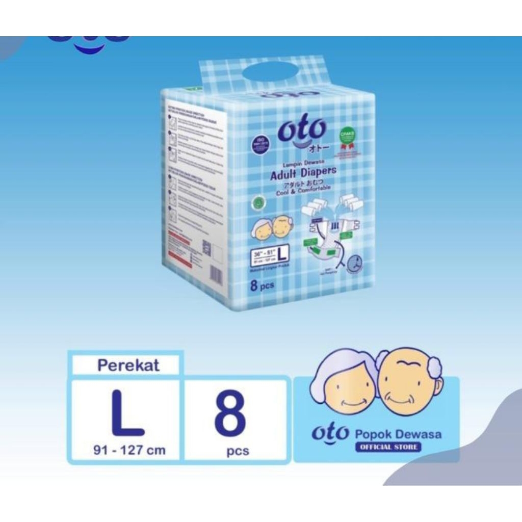 Pampers Dewasa PEREKAT - OTO ukuran L