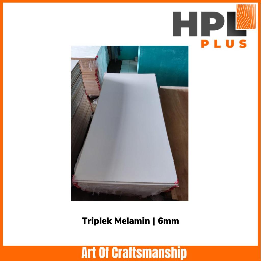 Triplek Melamine 6mm Putih Doff | Kayu Furniture Premium Kitchen Set Lemari | Single Face Merk Muroc