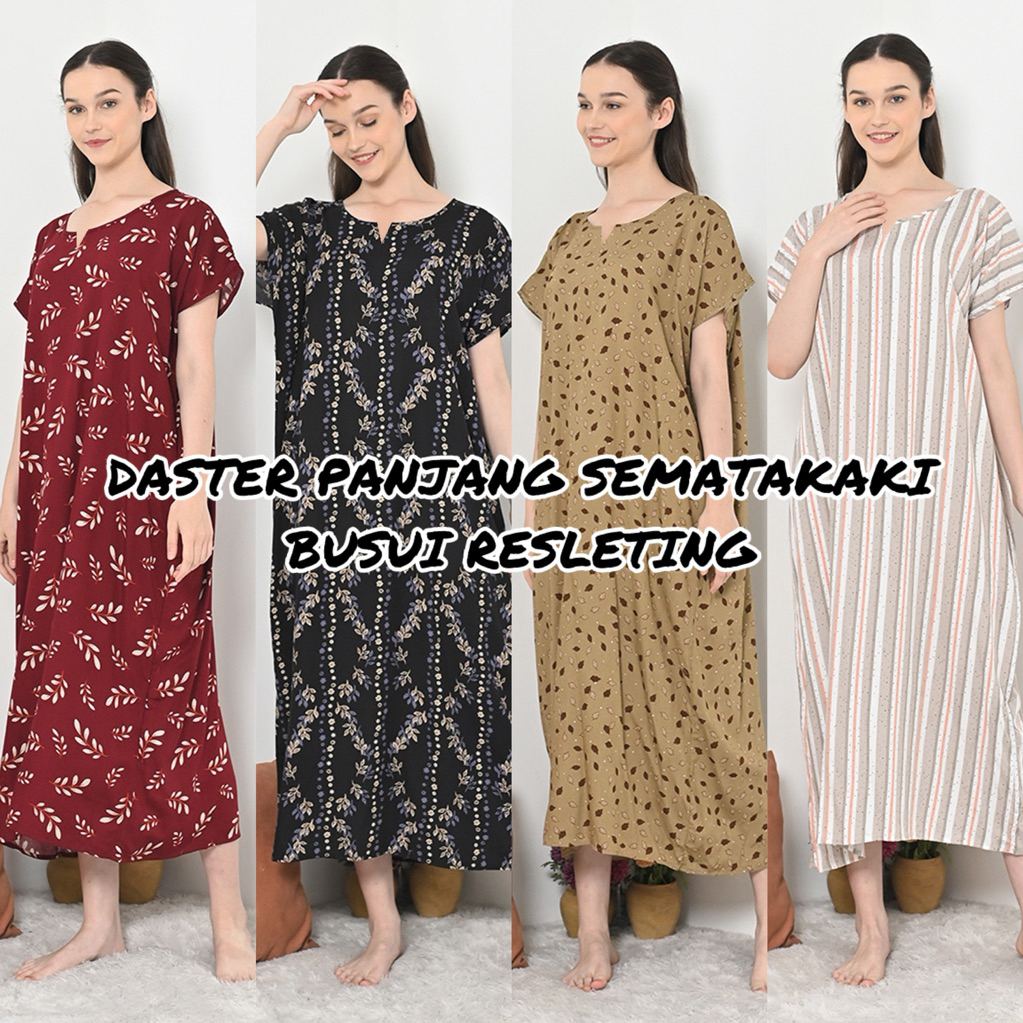 Daster Busui Resleting Habel Sematakaki