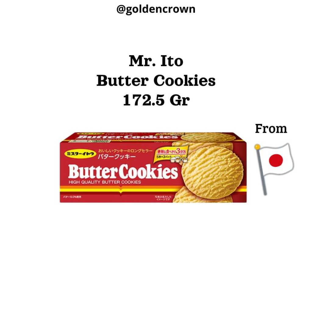 

Mr.Ito Butter Cookies / Kukis Mentega 172.5g