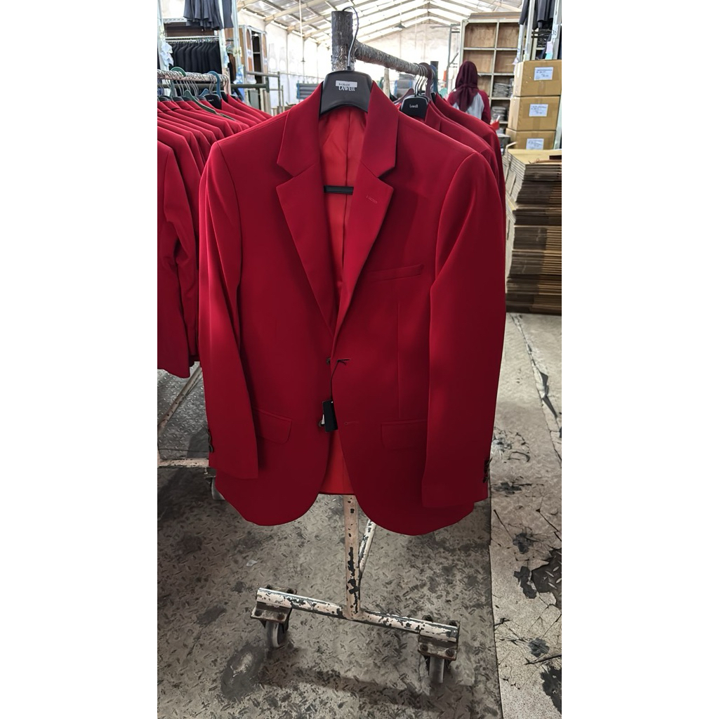 jas pria lawell merah