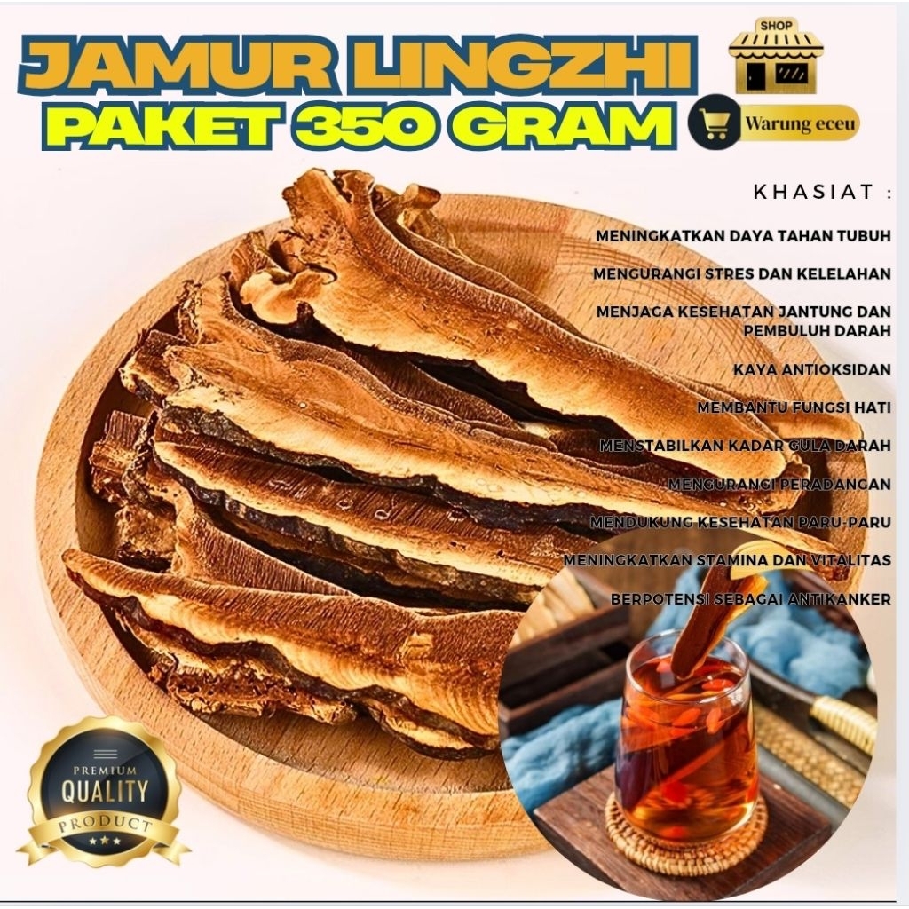 

Jamur Lingzhi iris Premium 350 gram | Obat Herbal Tradisional Tionghoa