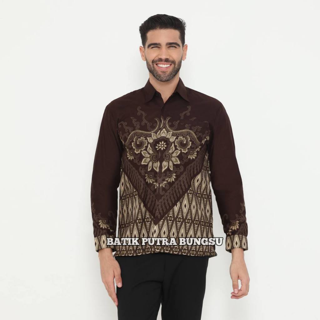 Kmja Batik Terbaru 2025 Batik Pria Lengan Pendek Pakaian Bathik Atasn Laki2 Remaja Kemeja Batik Pria