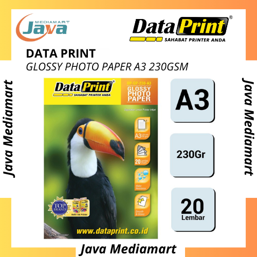 

Kertas Data Print Glossy Photo Paper 230gsm A3
