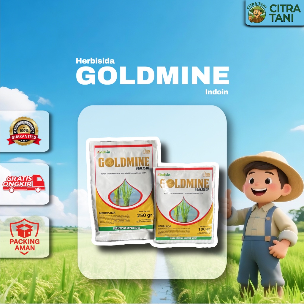 GOLDMINE – Herbisida Pra & Purna Tumbuh | Cocok untuk Petani Padi