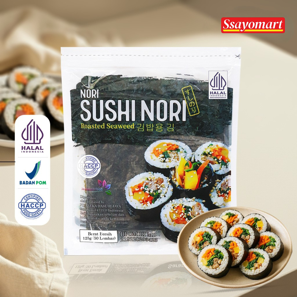 

Sushi Nori Seaweed Rumput Laut Panggang HALAL 5/10/20/50 Sheets/lembar