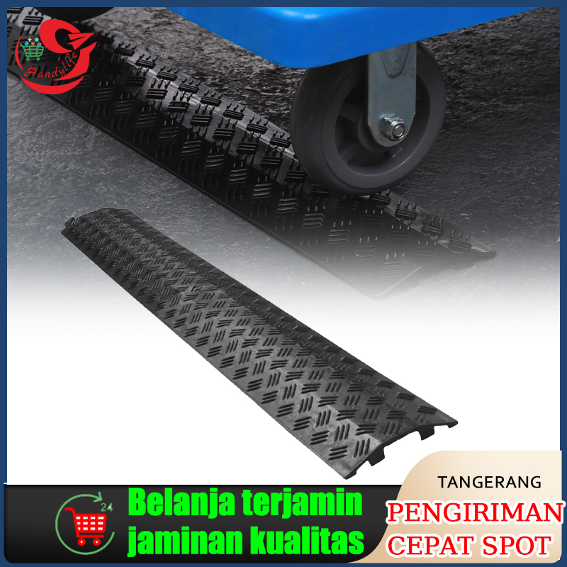 100CM Kabel Duct Lantai Hitam Penutup Kabel Lantai Floor Cable Duct Kabel Ducting Lantai