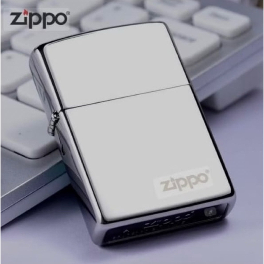 Korek Api Zippo Silver Ice Logo Classic