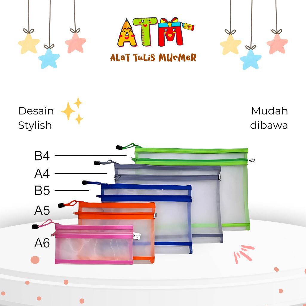 

Zipper Bag/Tas Zipper/Vtec Zipper Bag 6014 A6,A5,B5