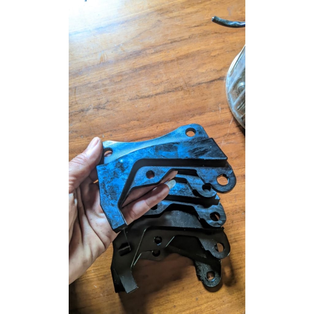 Braket kaliper depan piringan besarklx, D-Tracker,support disc 300m