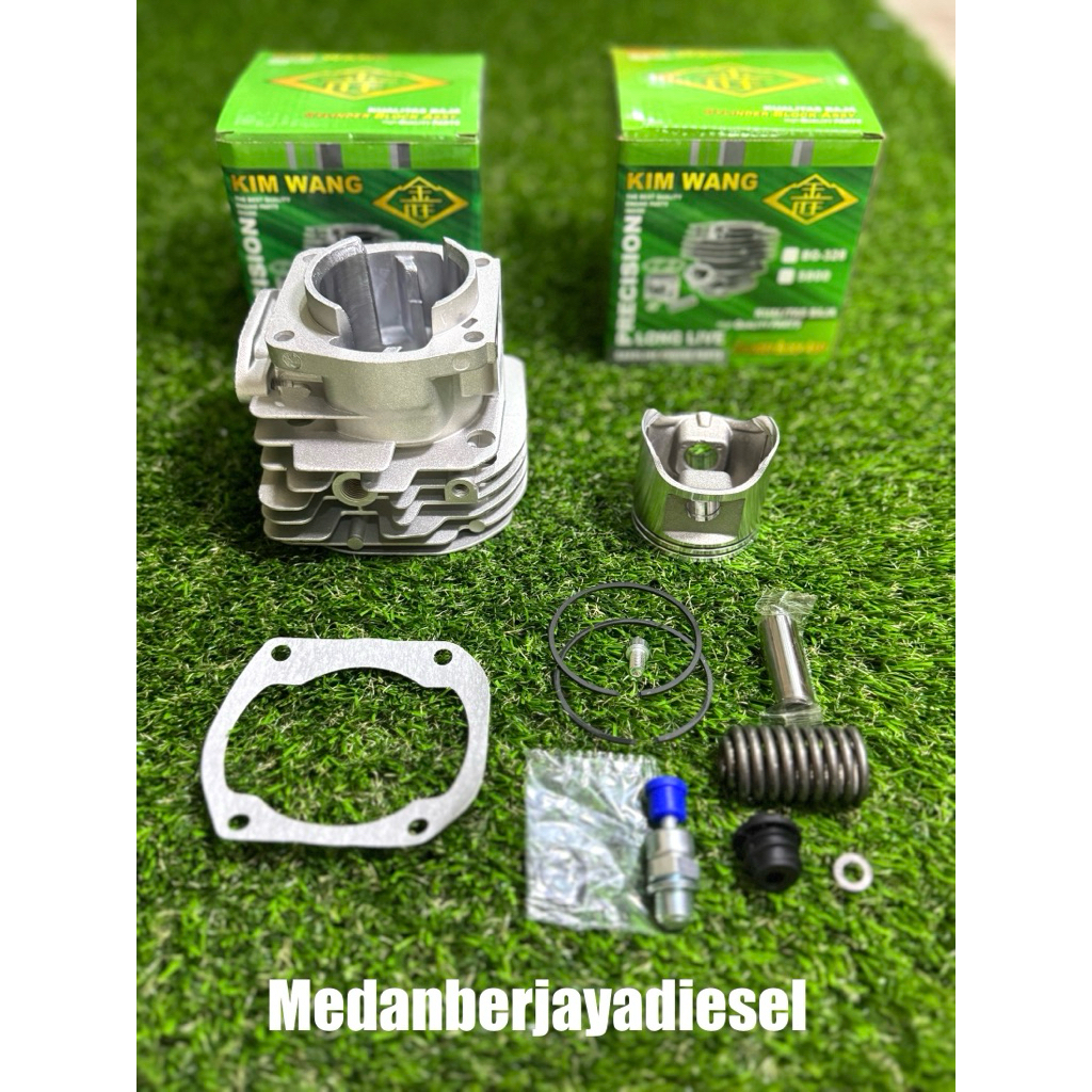 Cylinder Block Assy Mesin Chainsaw Sedang CS9000 KIMWANG Blok Komplit Mesin Senso 9000 Montana Maest