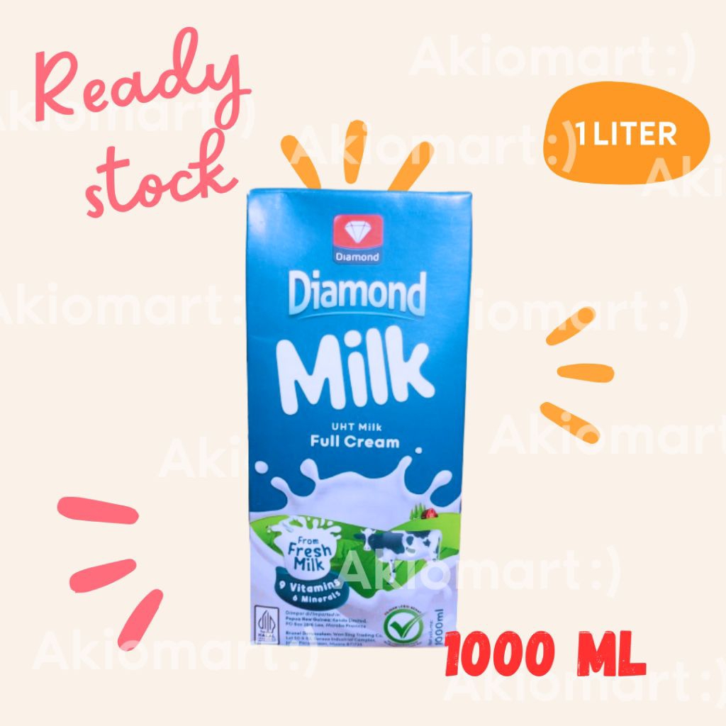 Susu Diamond UHT 1 Liter | Diamond Milk UHT 1 liter